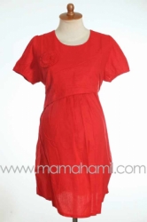 baju hamil menyusui mawar orange tua   SD 145 K  large